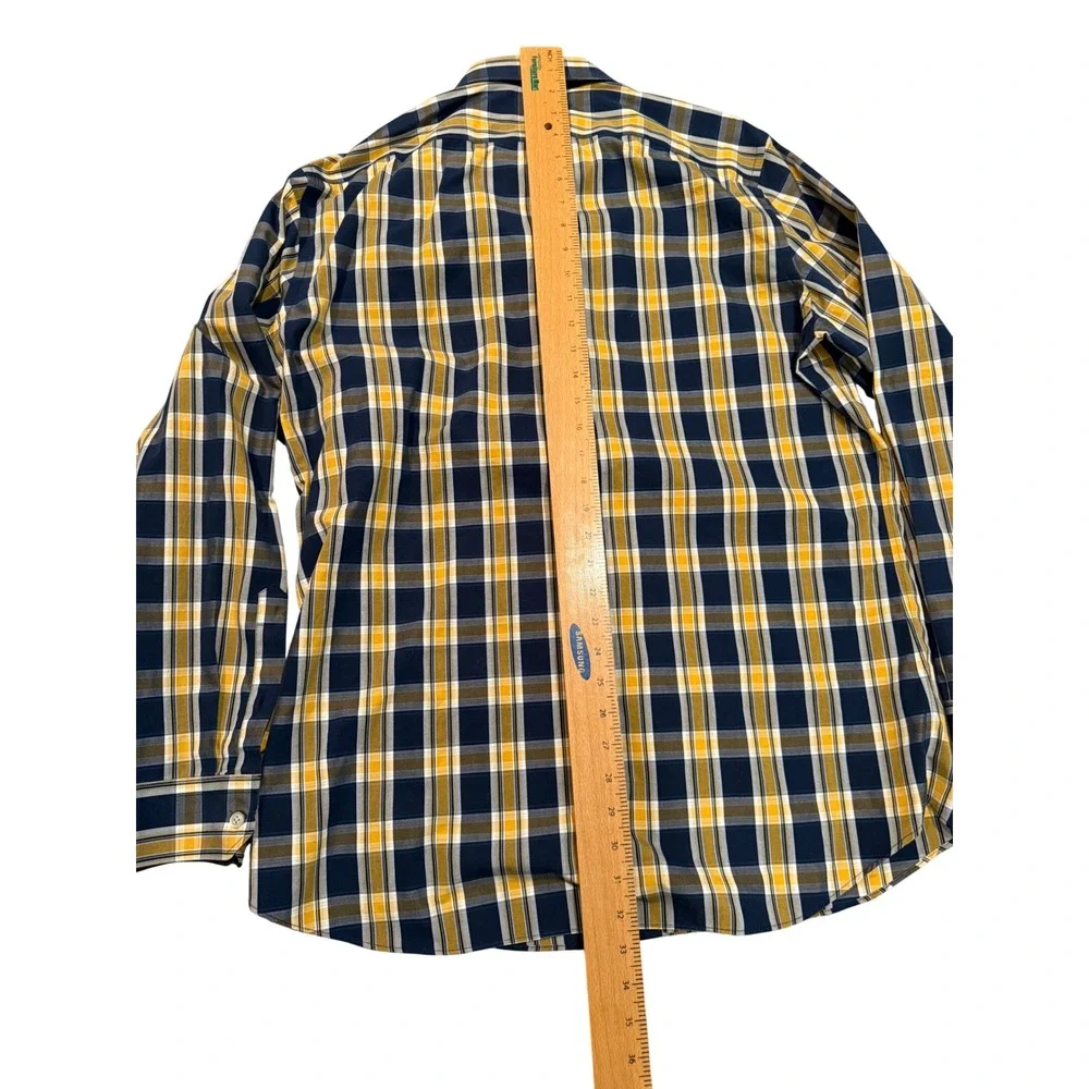 Banana Republic‎ Grant Fit Men's Non Iron Plaid Button Down Shirt XL